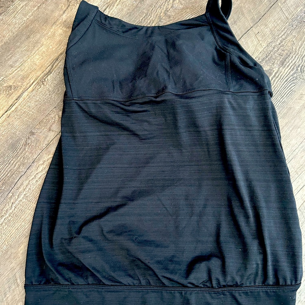 Athleta tank top with bra built in.